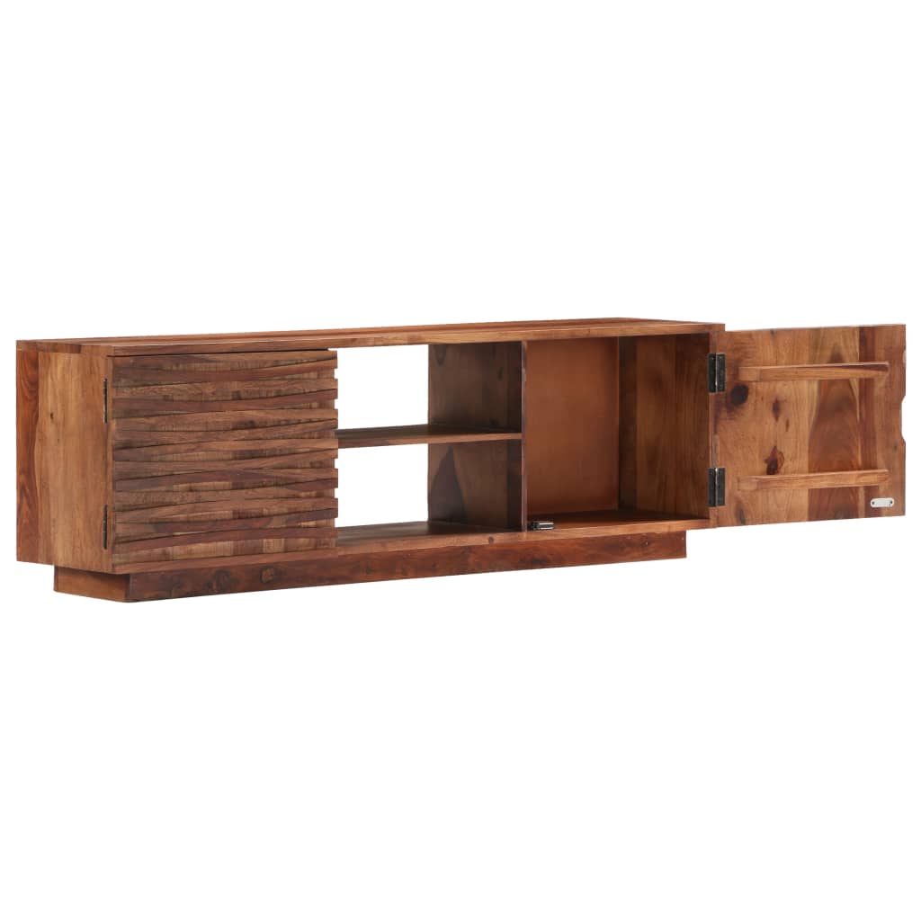 vidaXL Szafka pod TV, 120x30x40 cm, lite drewno akacjowe