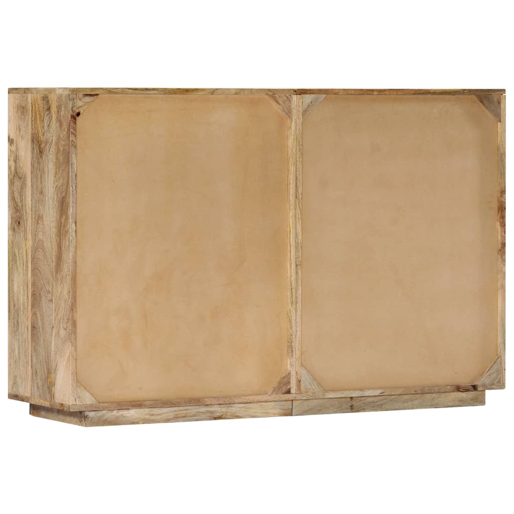 vidaXL Komoda z 6 szufladami, alfabet, 120x35x79 cm, lite drewno mango