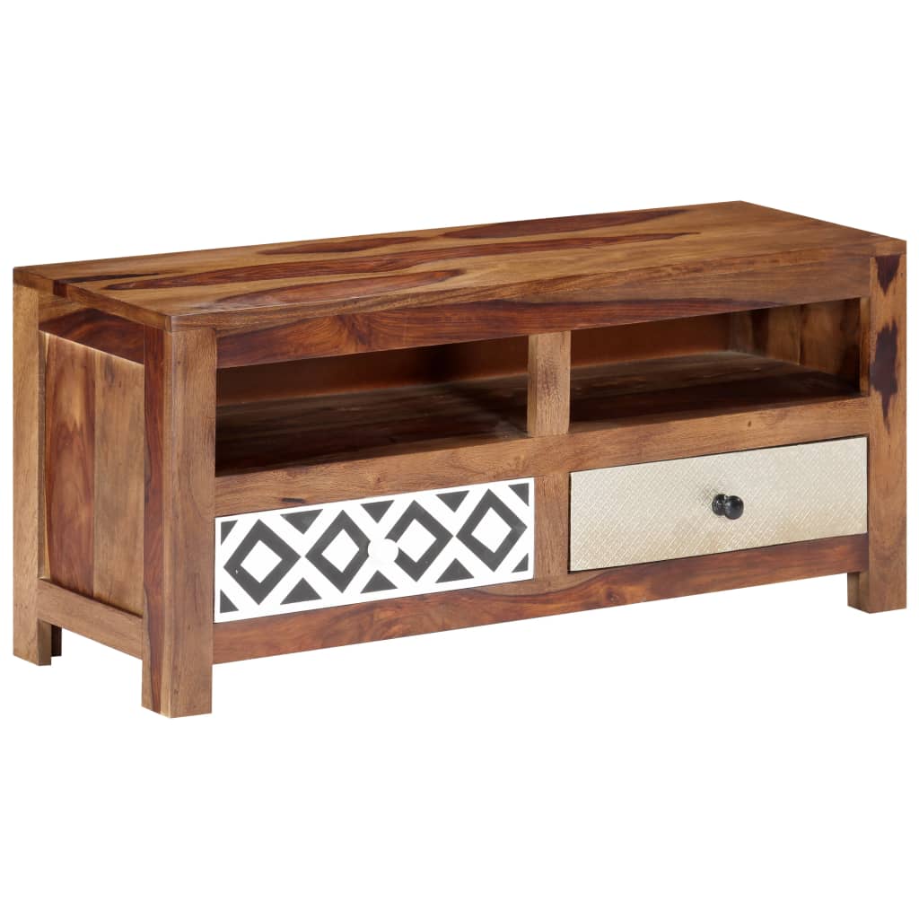 vidaXL Szafka pod TV, 90 x 30 x 40 cm, lite drewno akacjowe