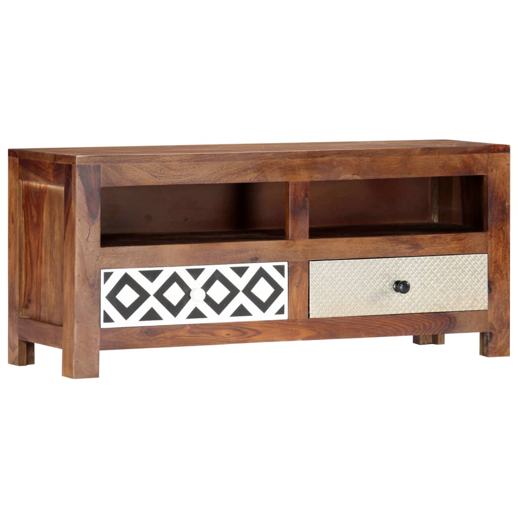 vidaXL Szafka pod TV, 90 x 30 x 40 cm, lite drewno akacjowe