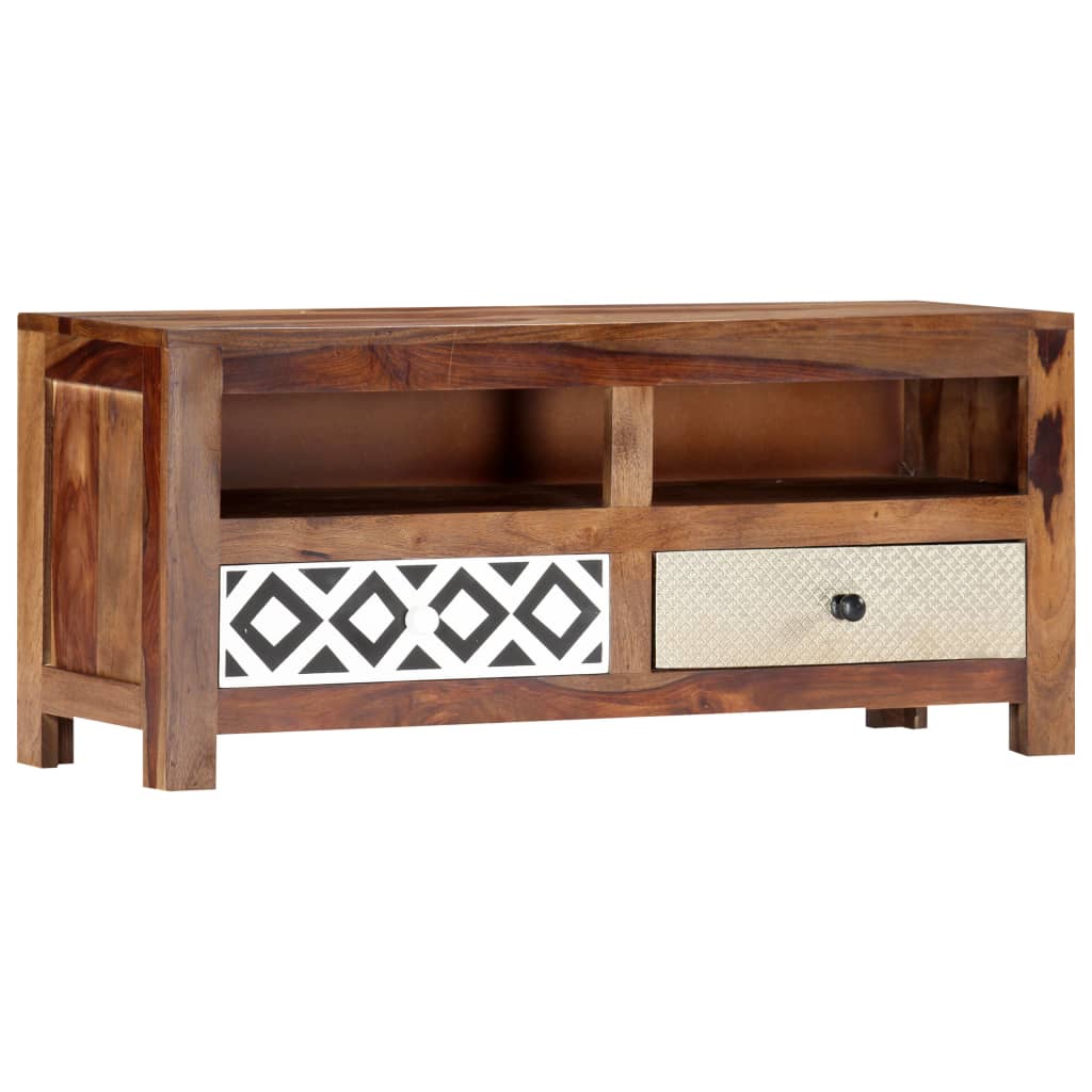 vidaXL Szafka pod TV, 90 x 30 x 40 cm, lite drewno akacjowe