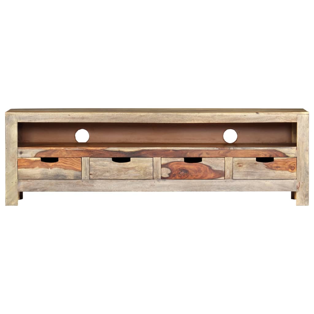 vidaXL Szafka pod TV z litego drewna akacjowego, 130 x 30 x 40 cm