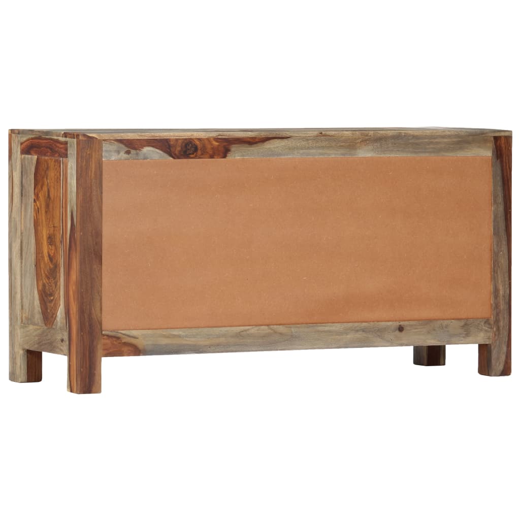 vidaXL Szafka, szara, 100x30x50 cm, z litego drewna akacjowego