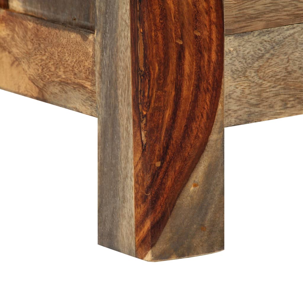 vidaXL Szafka, szara, 100x30x50 cm, z litego drewna akacjowego