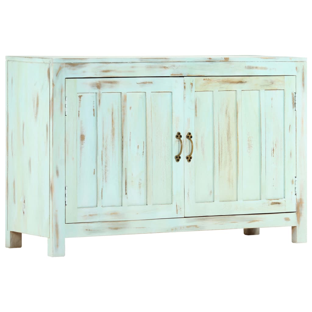 vidaXL Szafka, jasnoniebieska, 110x35x70 cm, lite drewno mango