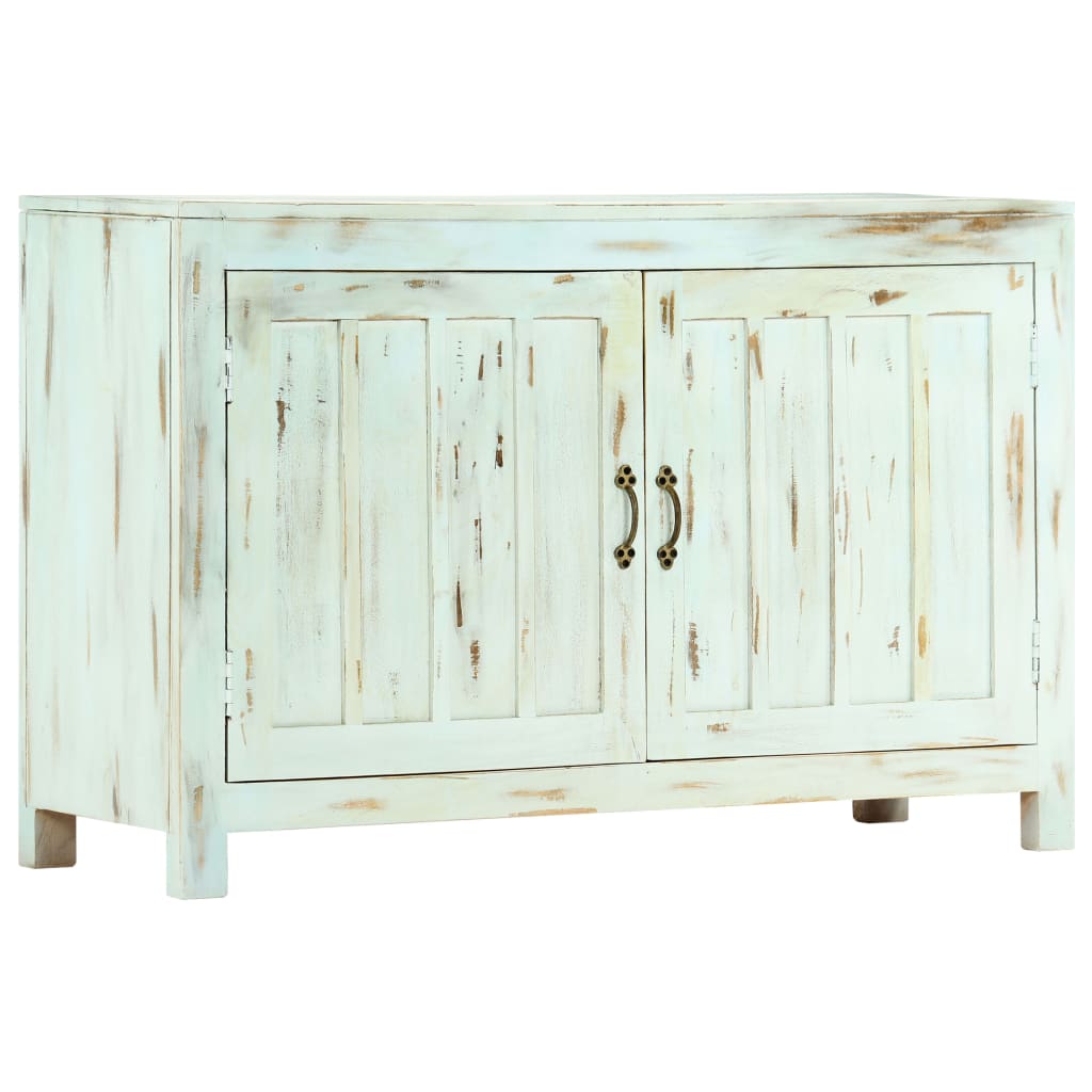 vidaXL Szafka, jasnoniebieska, 110x35x70 cm, lite drewno mango