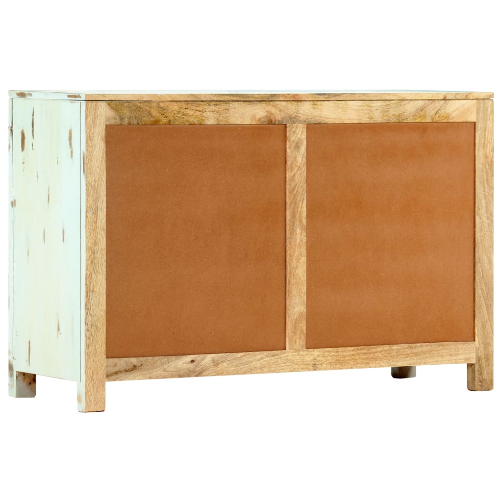 vidaXL Szafka, jasnoniebieska, 110x35x70 cm, lite drewno mango