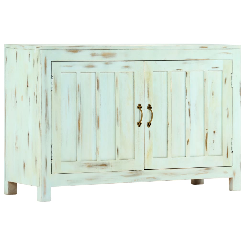 vidaXL Szafka, jasnoniebieska, 110x35x70 cm, lite drewno mango