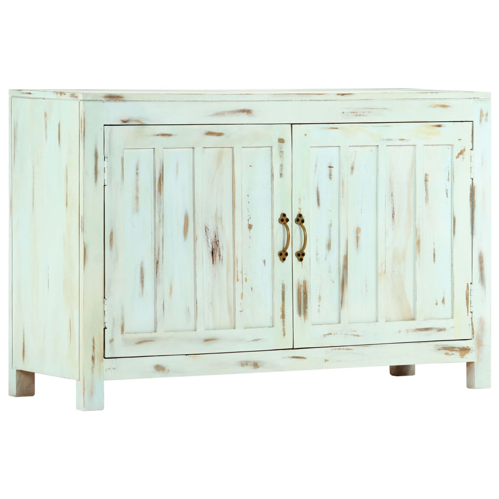 vidaXL Szafka, jasnoniebieska, 110x35x70 cm, lite drewno mango