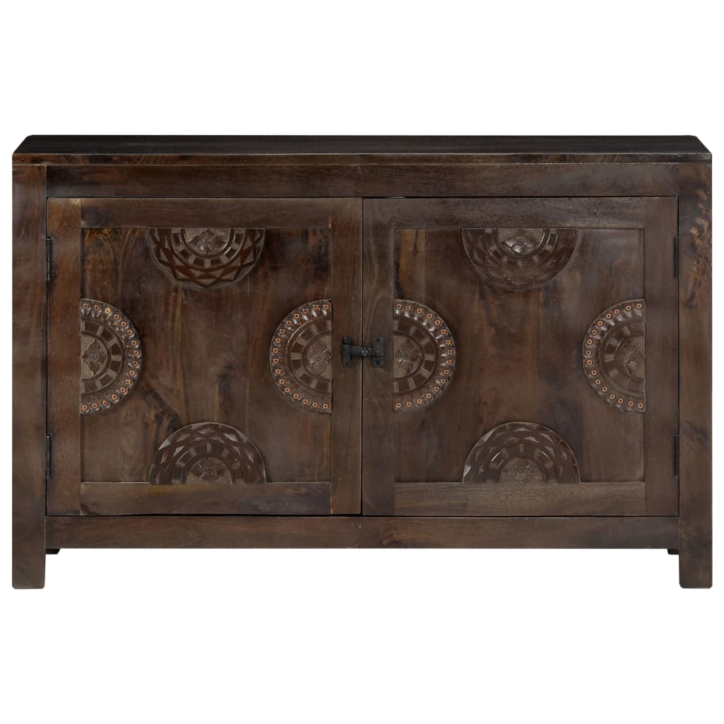 vidaXL Szafka z rzeźbionym wzorem, 110x35x70 cm, lite drewno mango