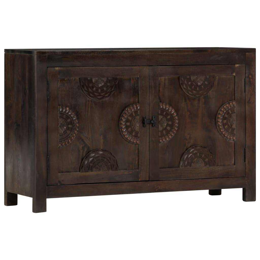 vidaXL Szafka z rzeźbionym wzorem, 110x35x70 cm, lite drewno mango