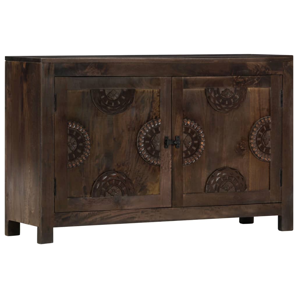 vidaXL Szafka z rzeźbionym wzorem, 110x35x70 cm, lite drewno mango