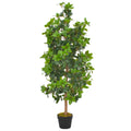 vidaXL Sztuczne drzewko laurowe z doniczką, zielone, 120 cm