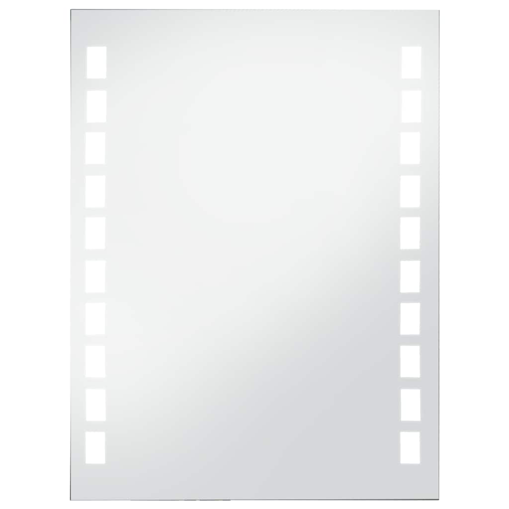 vidaXL Ścienne lustro łazienkowe z LED, 60 x 80 cm