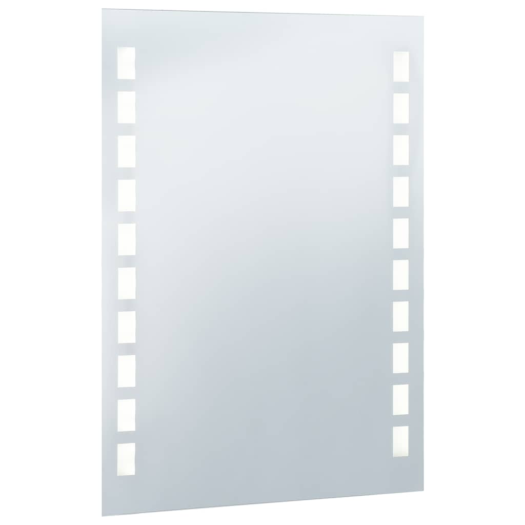 vidaXL Ścienne lustro łazienkowe z LED, 60 x 80 cm