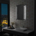 vidaXL Ścienne lustro łazienkowe z LED, 60 x 80 cm