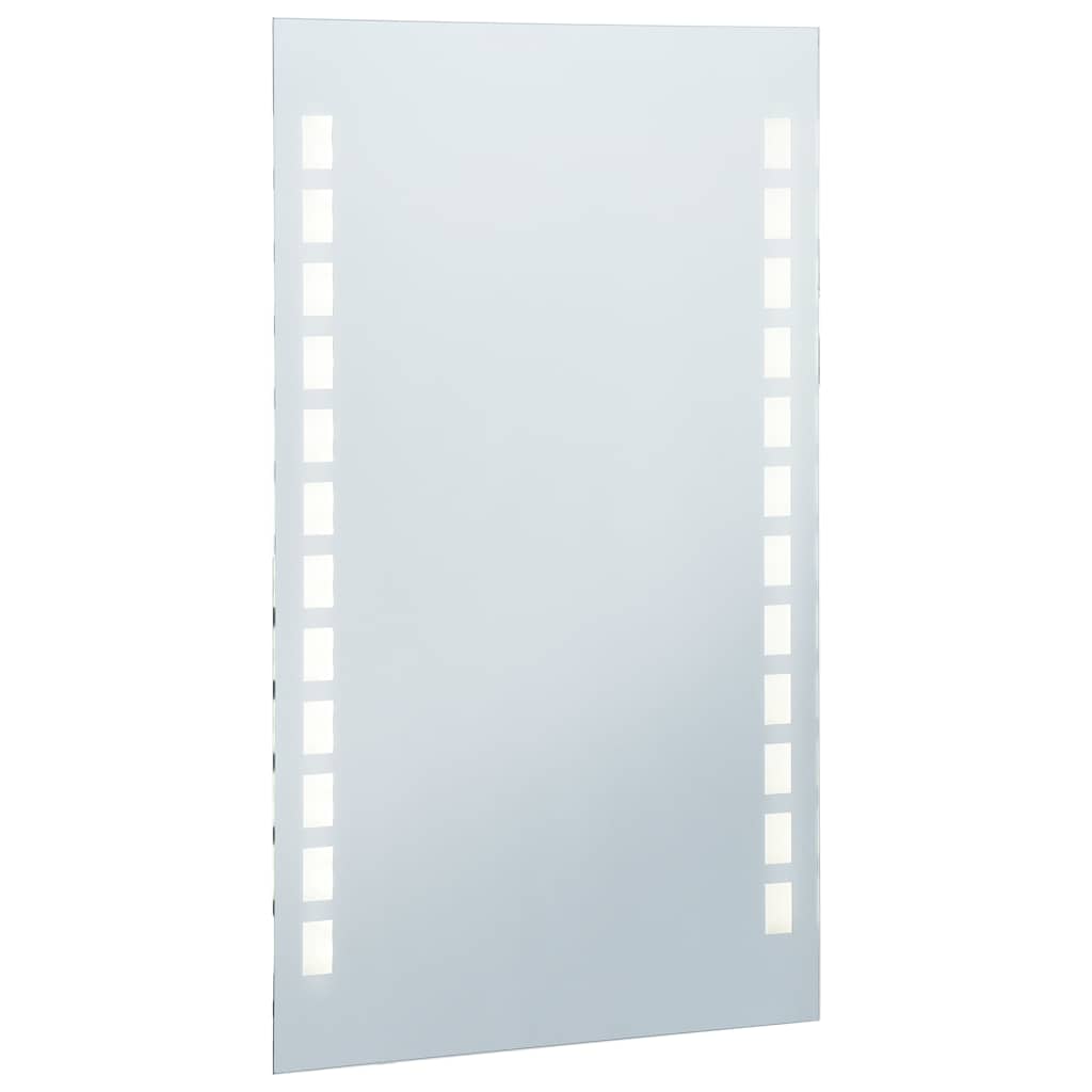 vidaXL Ścienne lustro łazienkowe z LED, 60 x 100 cm