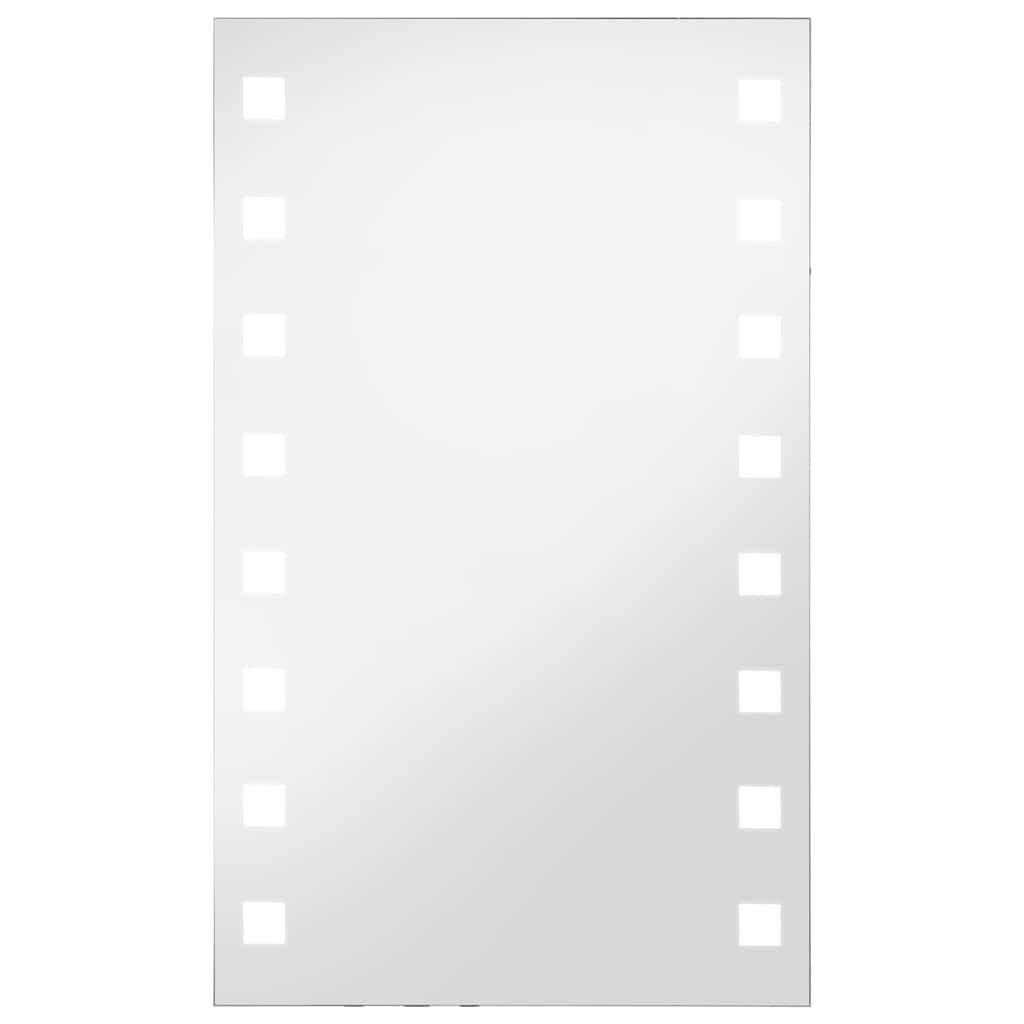 vidaXL Ścienne lustro łazienkowe z LED, 60 x 100 cm