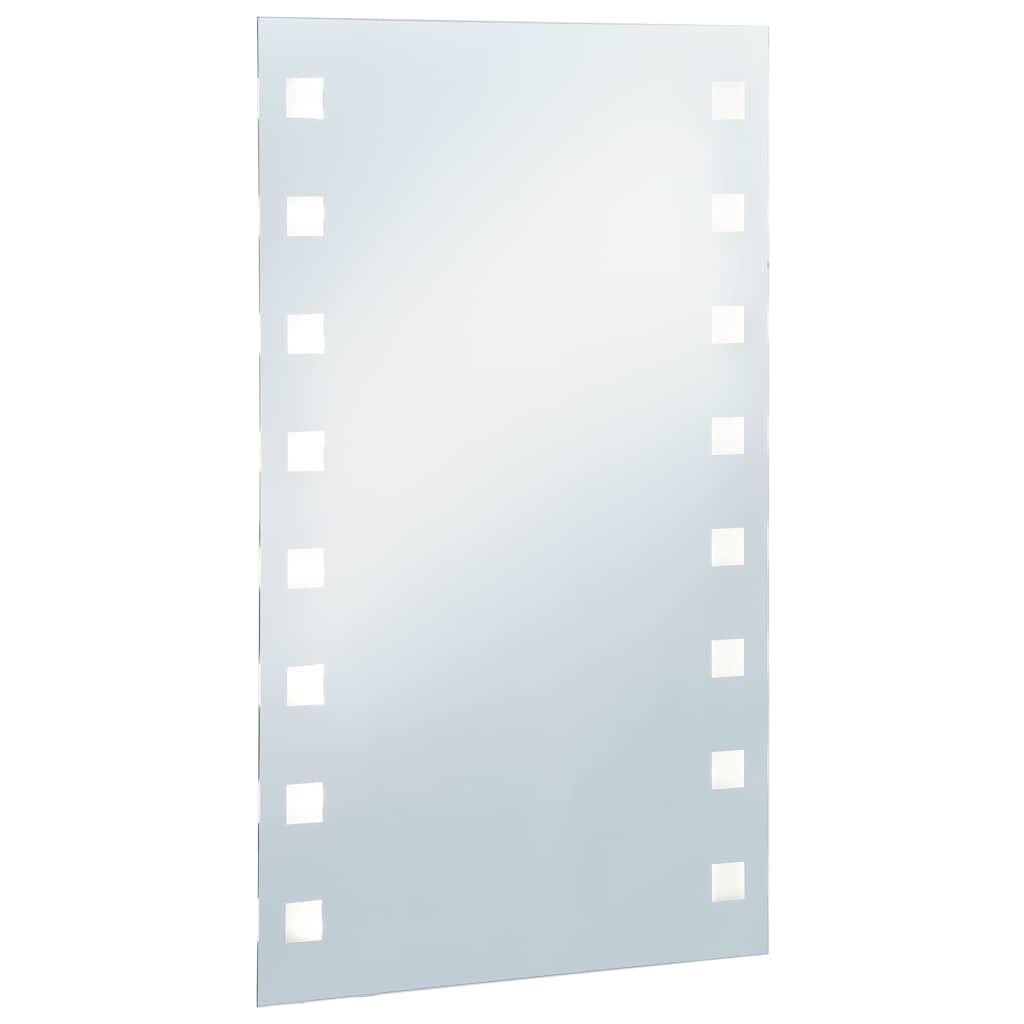 vidaXL Ścienne lustro łazienkowe z LED, 60 x 100 cm