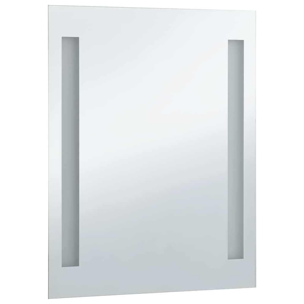 vidaXL Ścienne lustro łazienkowe z LED, 60 x 80 cm