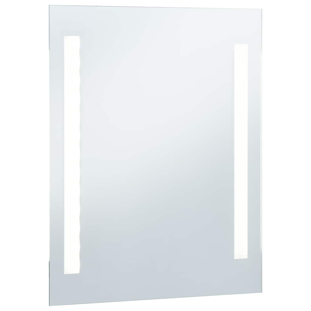 vidaXL Ścienne lustro łazienkowe z LED, 60 x 80 cm