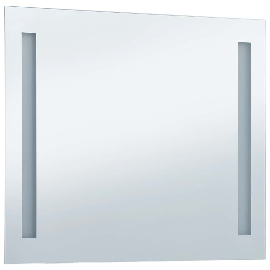 vidaXL Ścienne lustro łazienkowe z LED, 100 x 60 cm