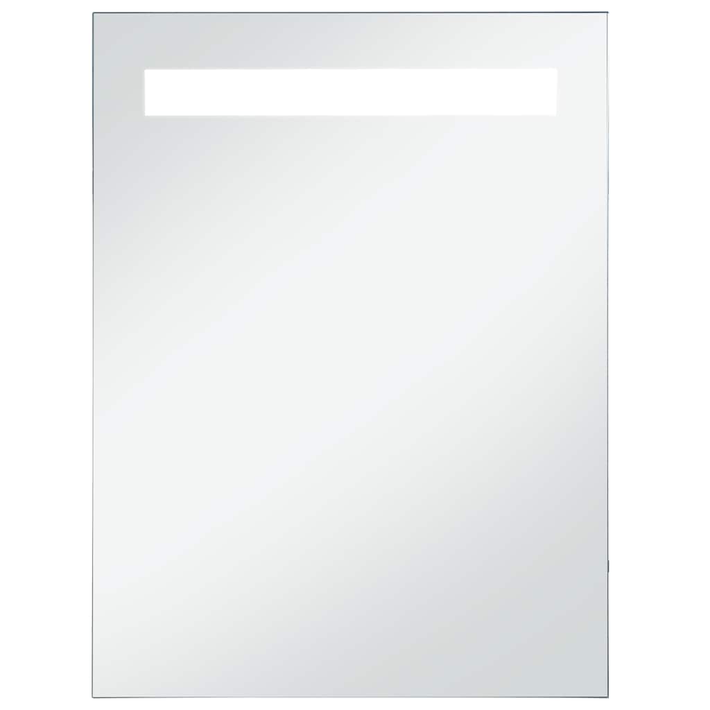 vidaXL Ścienne lustro łazienkowe z LED, 60 x 80 cm