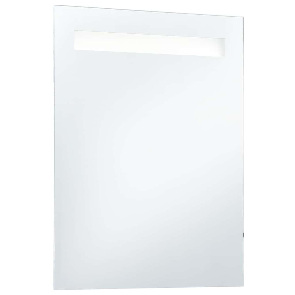 vidaXL Ścienne lustro łazienkowe z LED, 60 x 80 cm