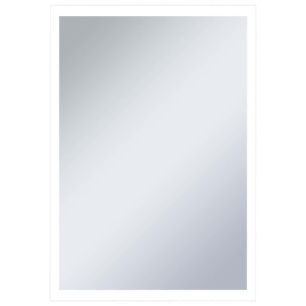 vidaXL Ścienne lustro łazienkowe z LED, 60 x 80 cm
