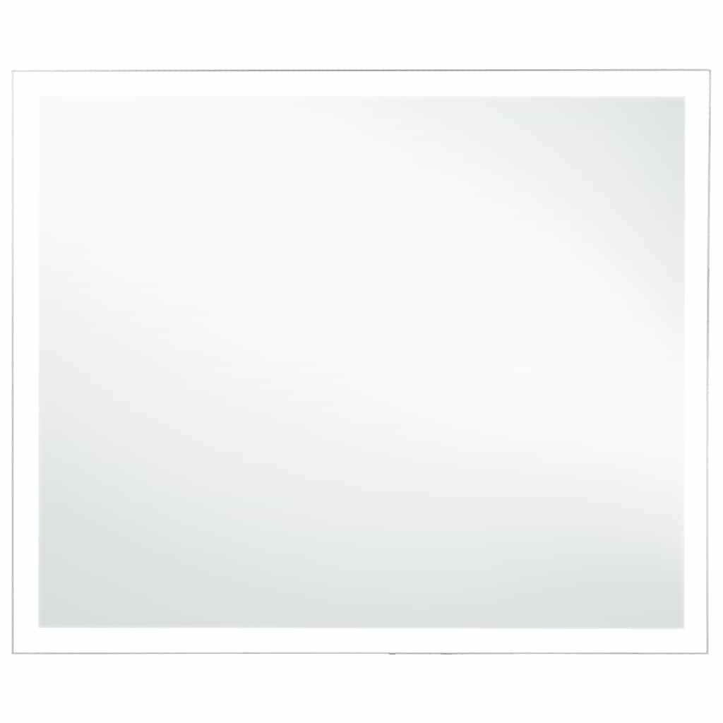 vidaXL Ścienne lustro łazienkowe z LED, 60 x 50 cm