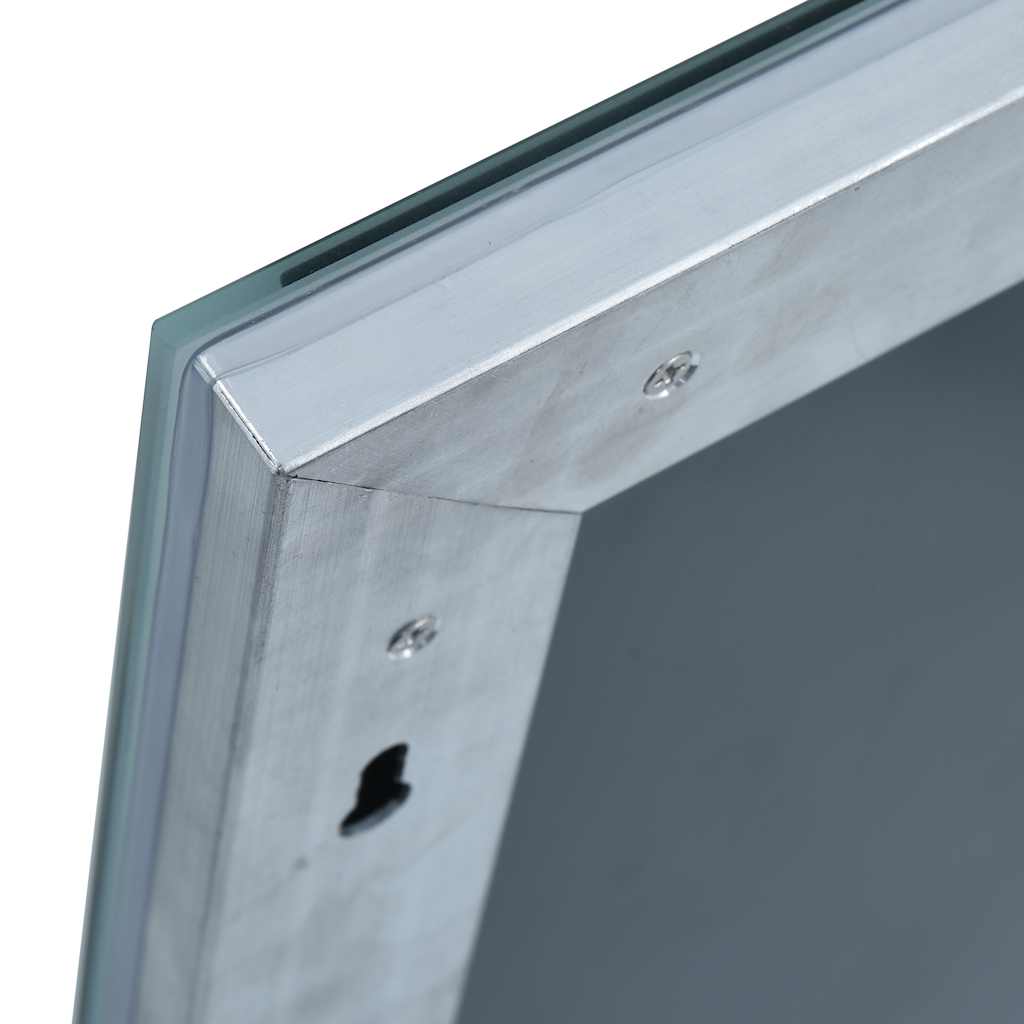 vidaXL Ścienne lustro łazienkowe z LED, 60 x 50 cm