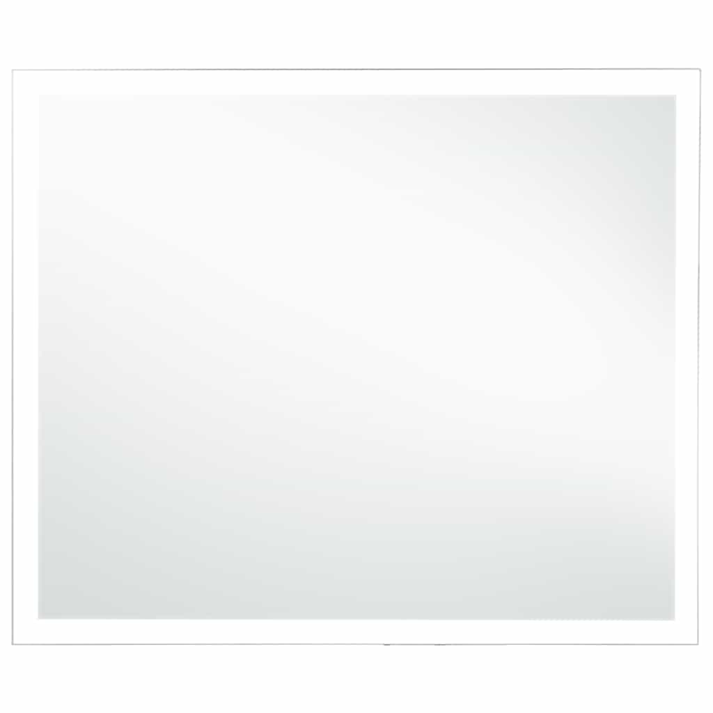 vidaXL Ścienne lustro łazienkowe z LED, 80 x 60 cm