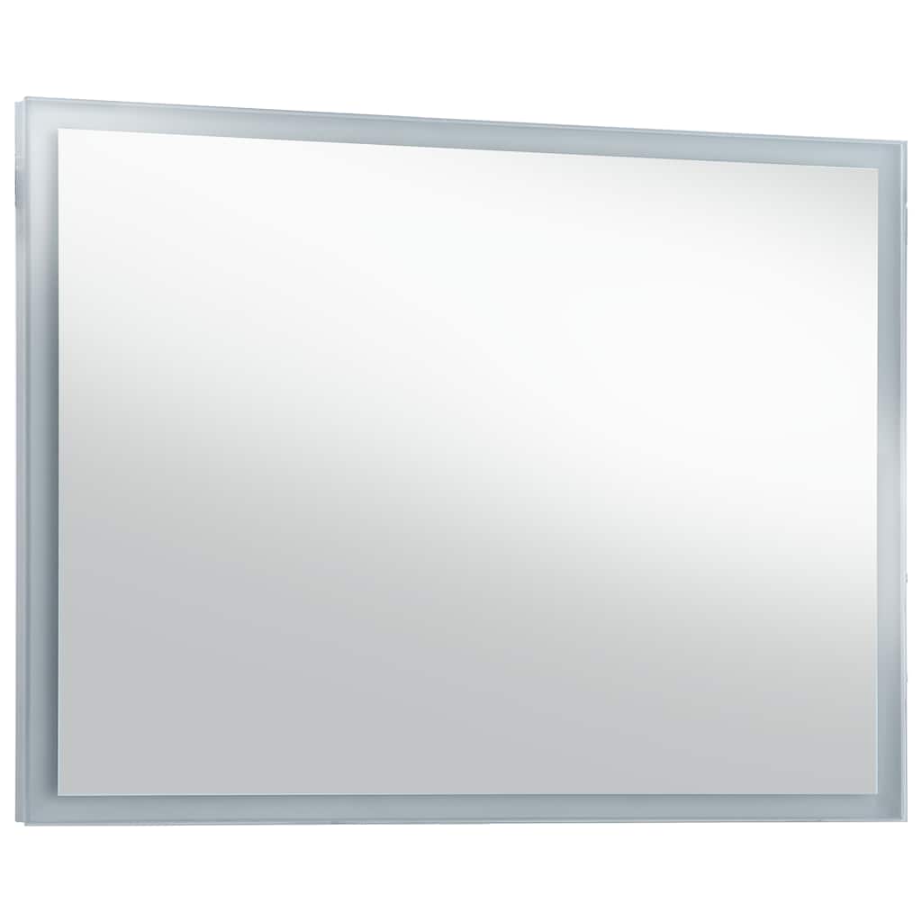 vidaXL Ścienne lustro łazienkowe z LED, 100 x 60 cm