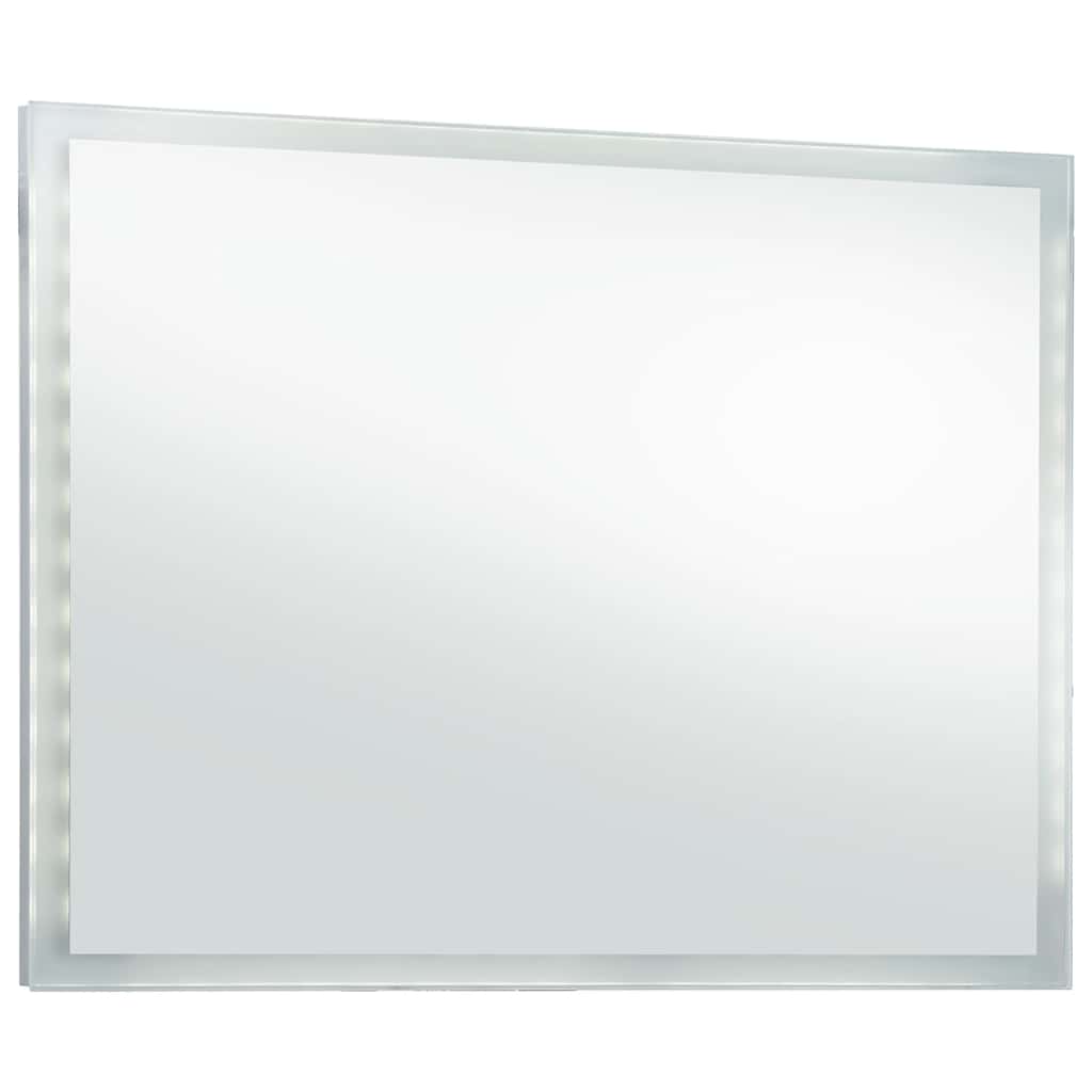 vidaXL Ścienne lustro łazienkowe z LED, 100 x 60 cm