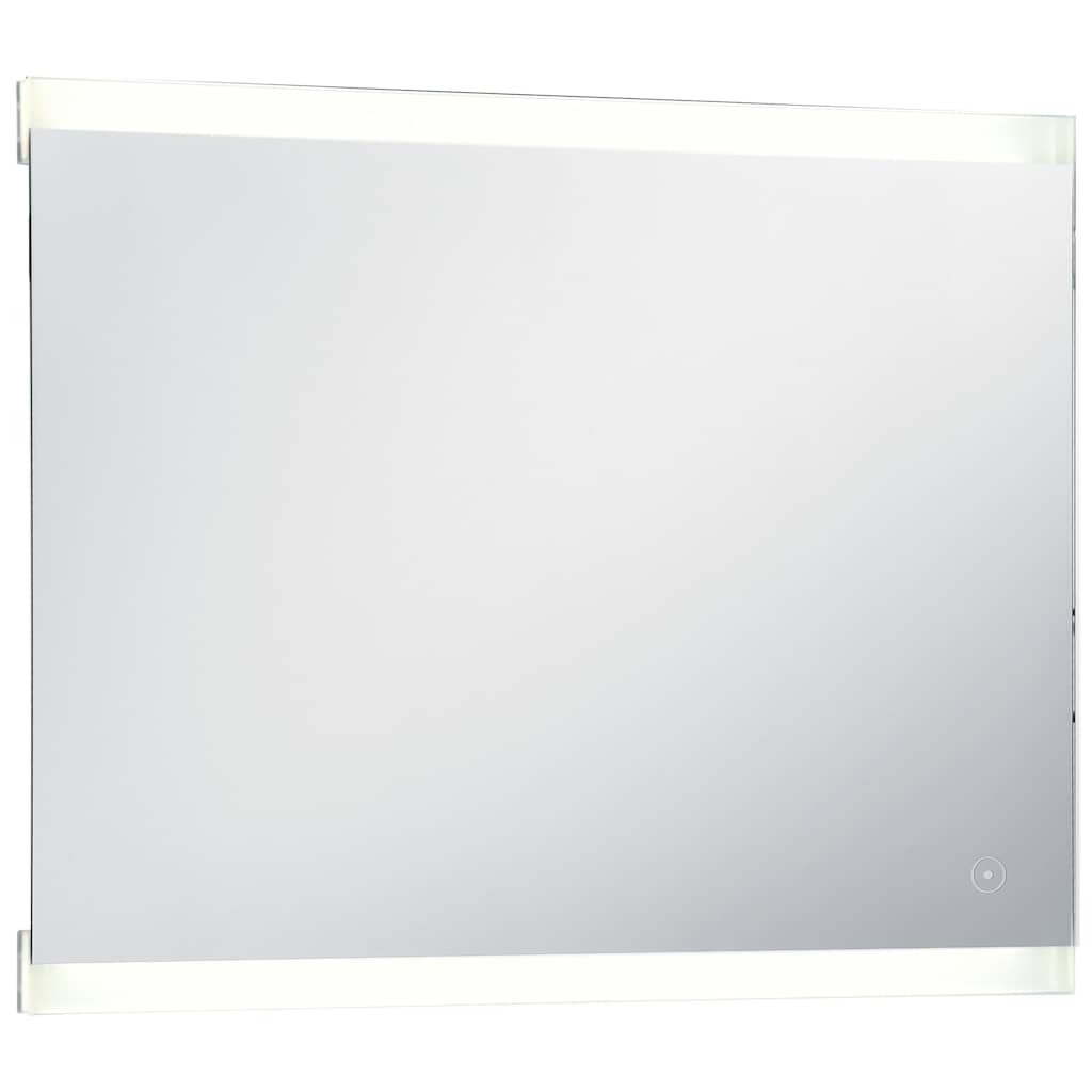 vidaXL Lustro łazienkowe z LED i czujnikiem dotykowym, 80x60 cm