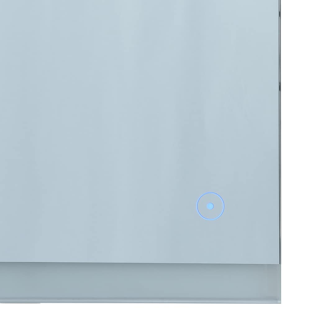 vidaXL Lustro łazienkowe z LED i czujnikiem dotykowym, 80x60 cm