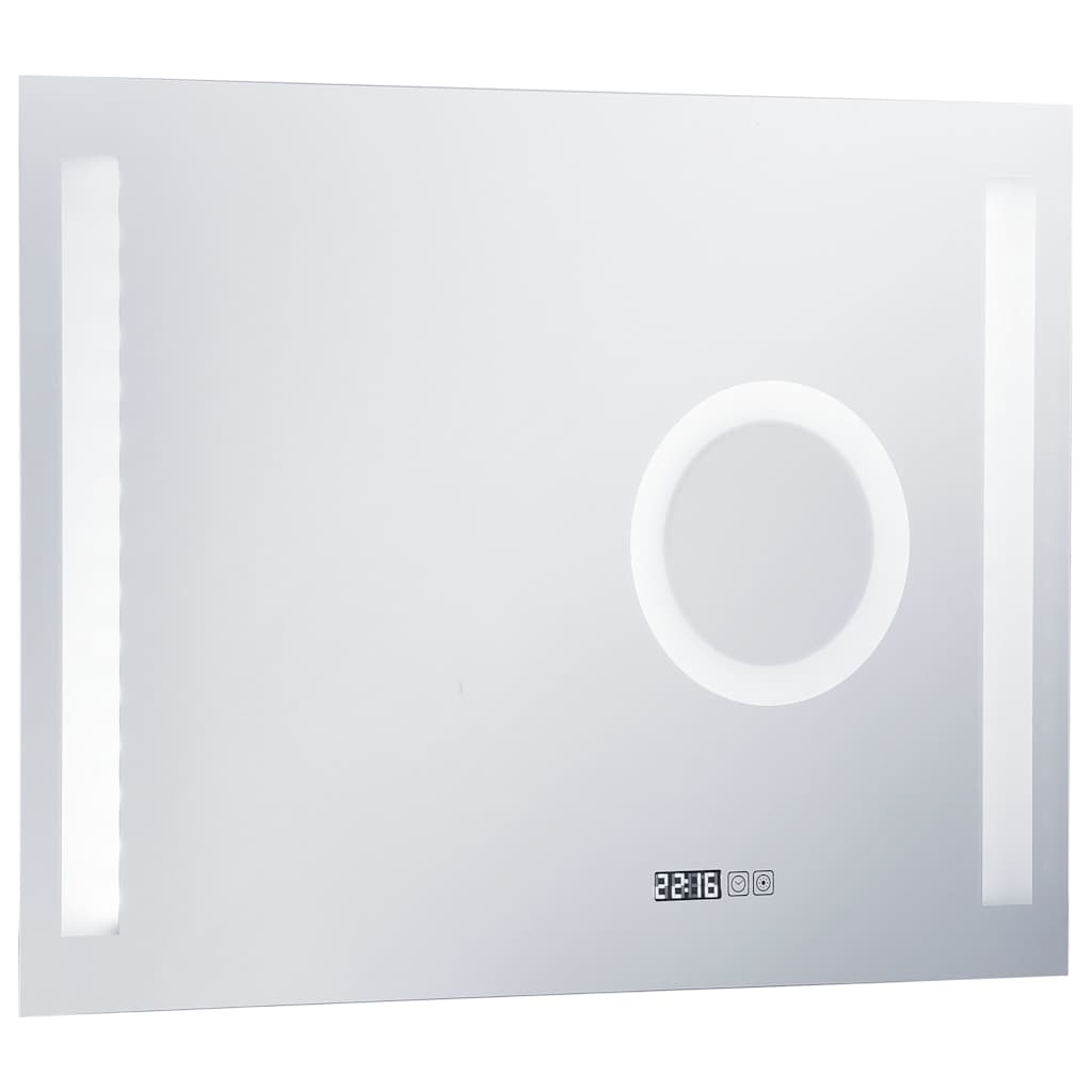 vidaXL Lustro łazienkowe z LED i czujnikiem dotykowym, 80x60 cm