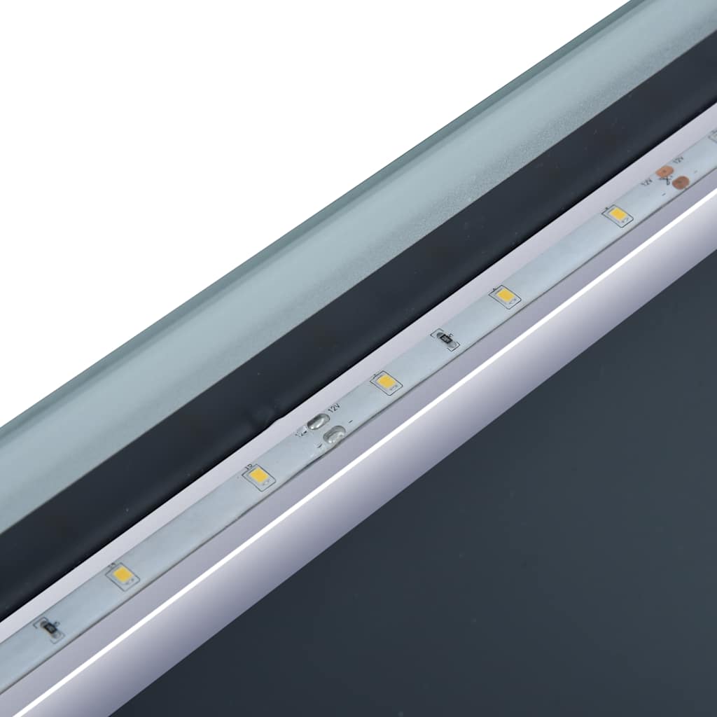 vidaXL Lustro łazienkowe z LED i czujnikiem dotykowym, 80x60 cm