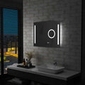 vidaXL Lustro łazienkowe z LED i czujnikiem dotykowym, 80x60 cm