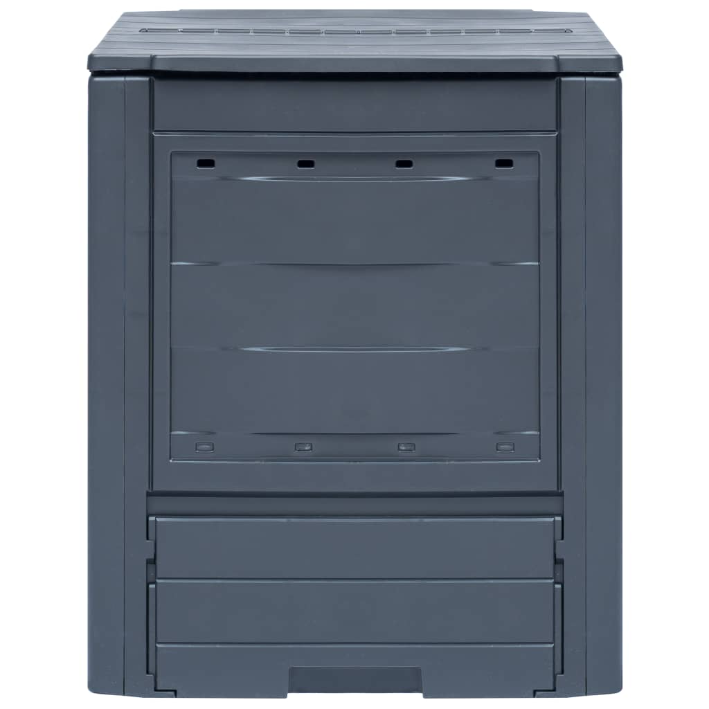 vidaXL Kompostownik ogrodowy, szary, 60x60x73 cm, 260 L