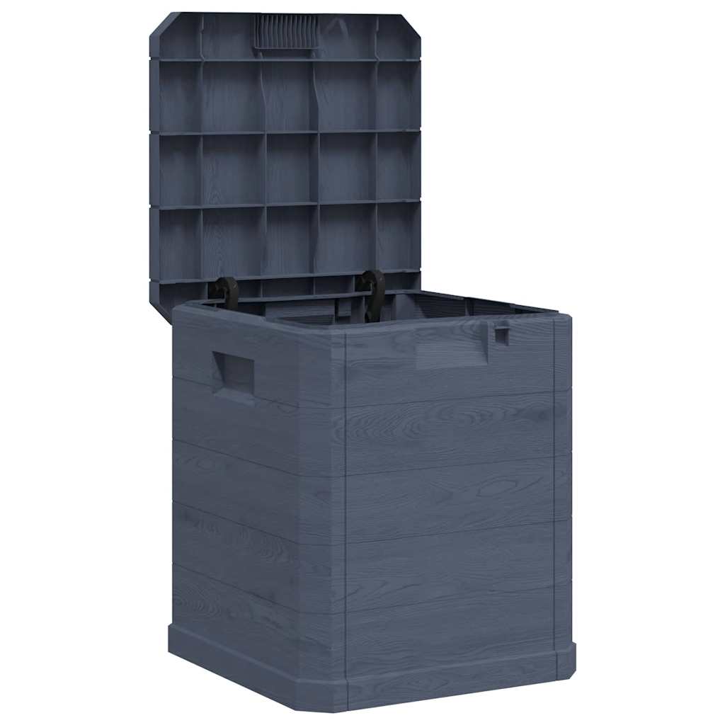 vidaXL Skrzynia ogrodowa, 90 L, antracytowa