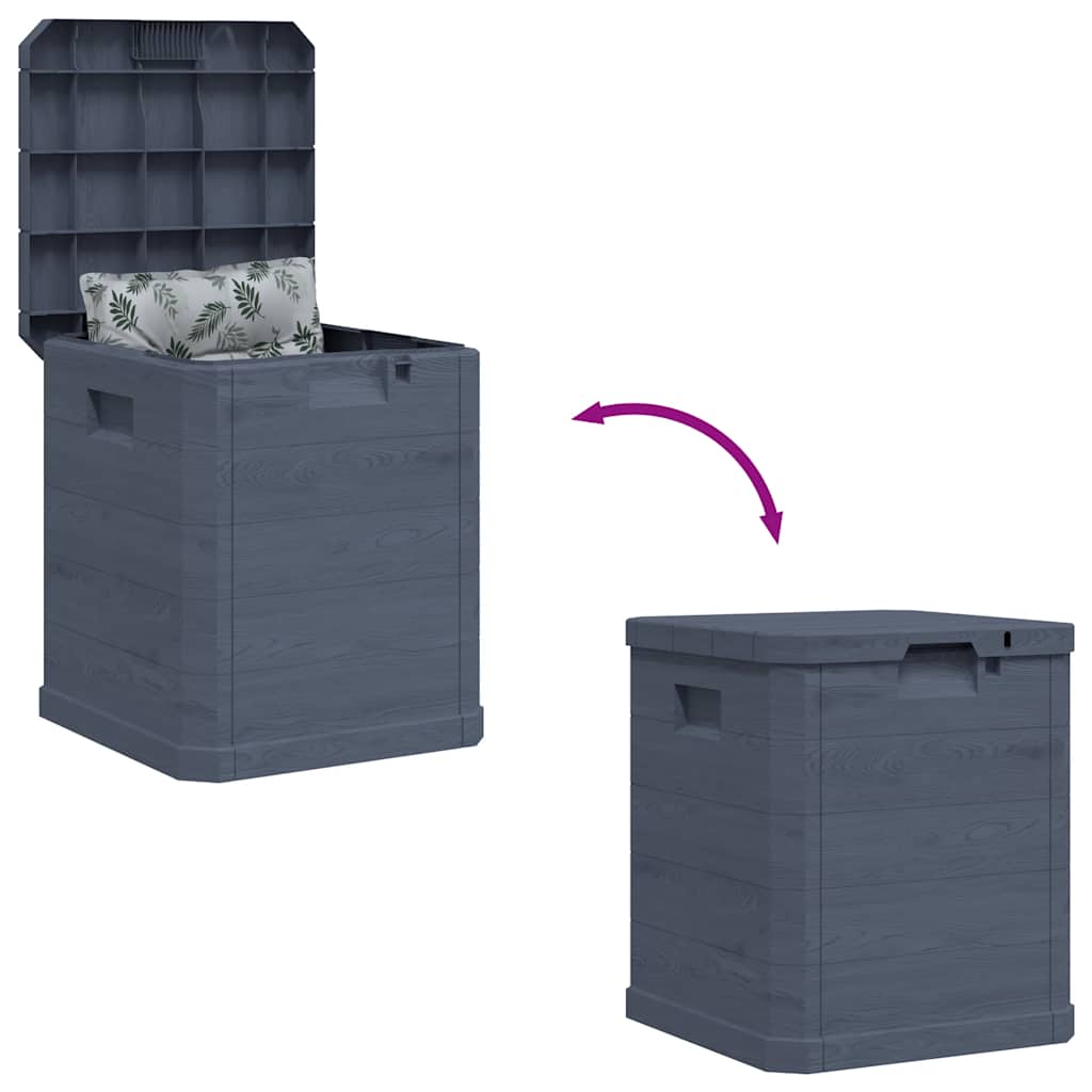 vidaXL Skrzynia ogrodowa, 90 L, antracytowa
