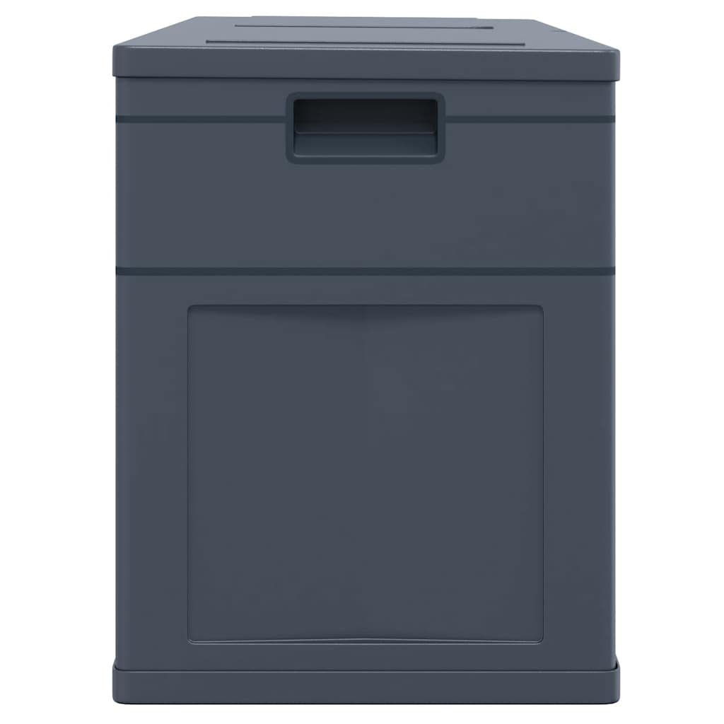 vidaXL Skrzynia ogrodowa, 320 L, czarna