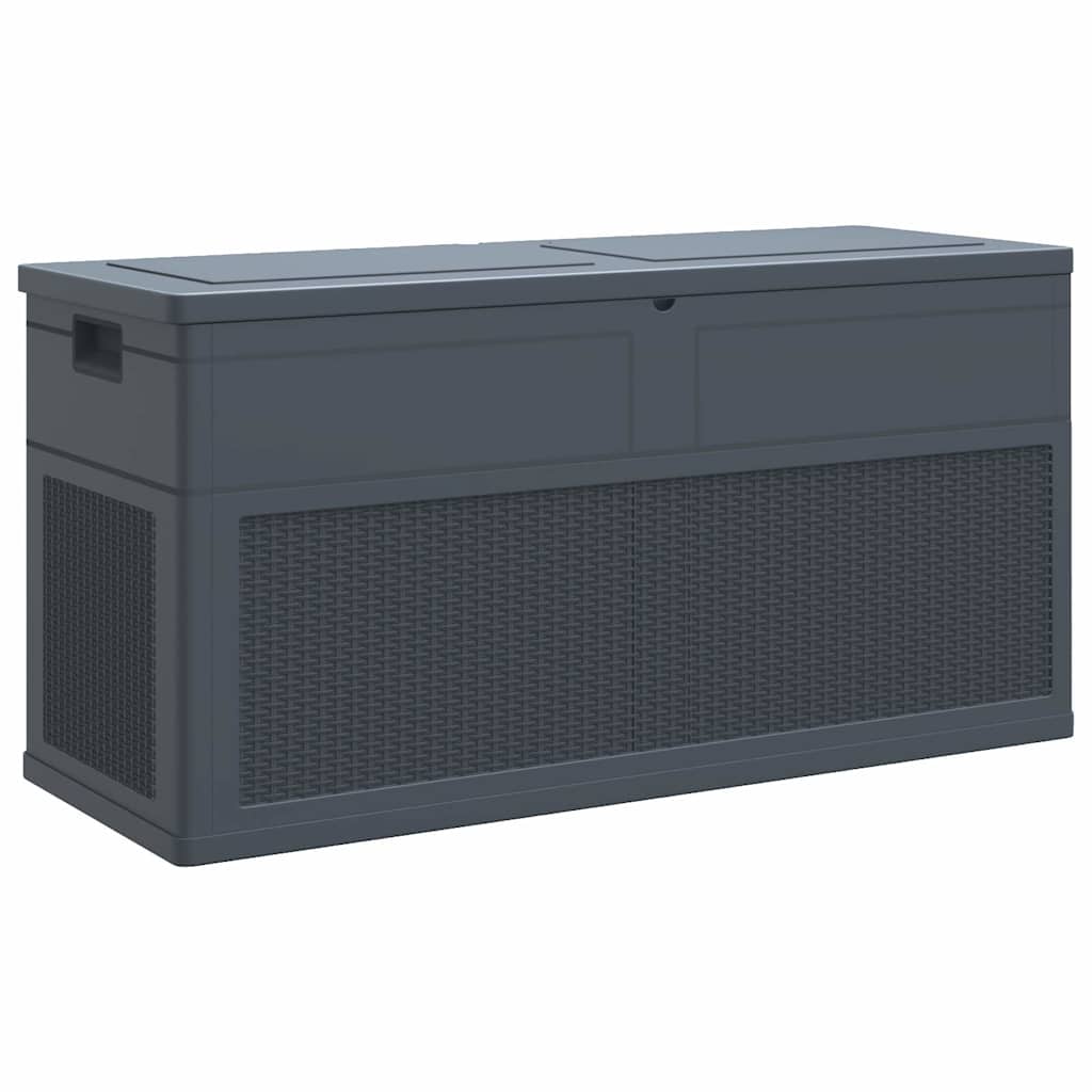 vidaXL Skrzynia ogrodowa, 320 L, antracytowa
