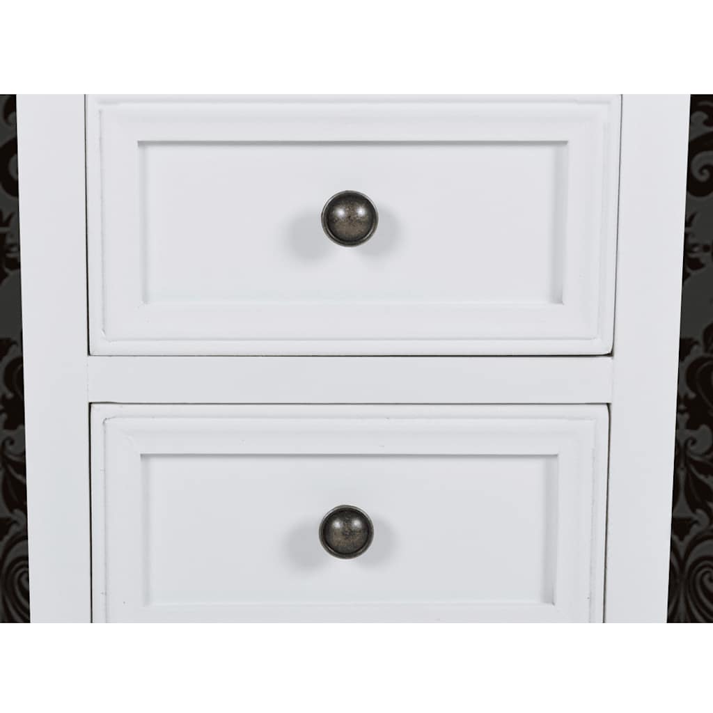 vidaXL Szafki nocne z 2 szufladami, 4 szt., MDF, białe