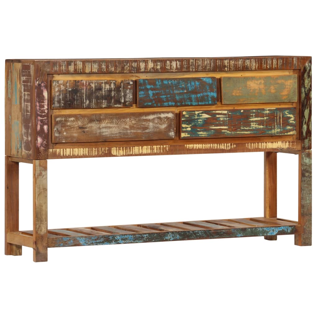 vidaXL Szafka, 120x30x75 cm, lite drewno z odzysku