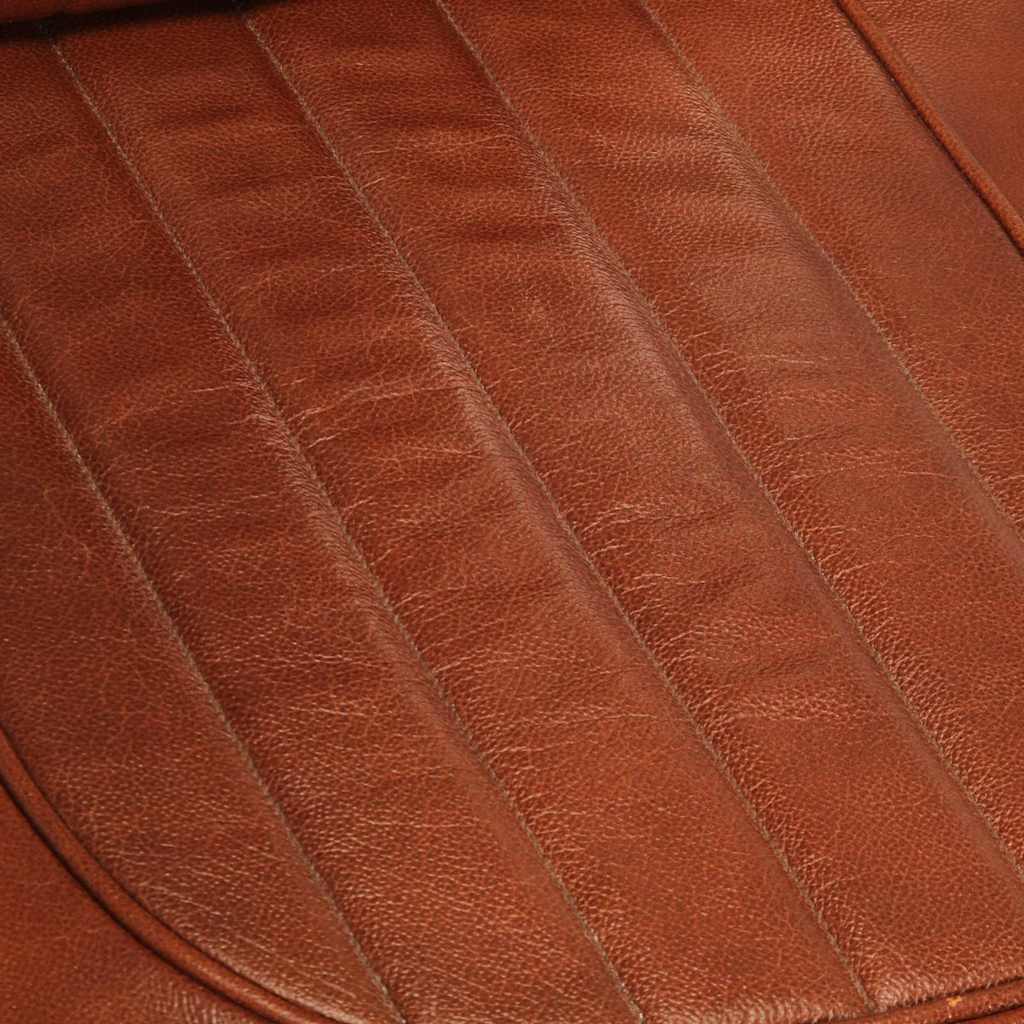 vidaXL Fotel Aviator, brązowy, skóra naturalna