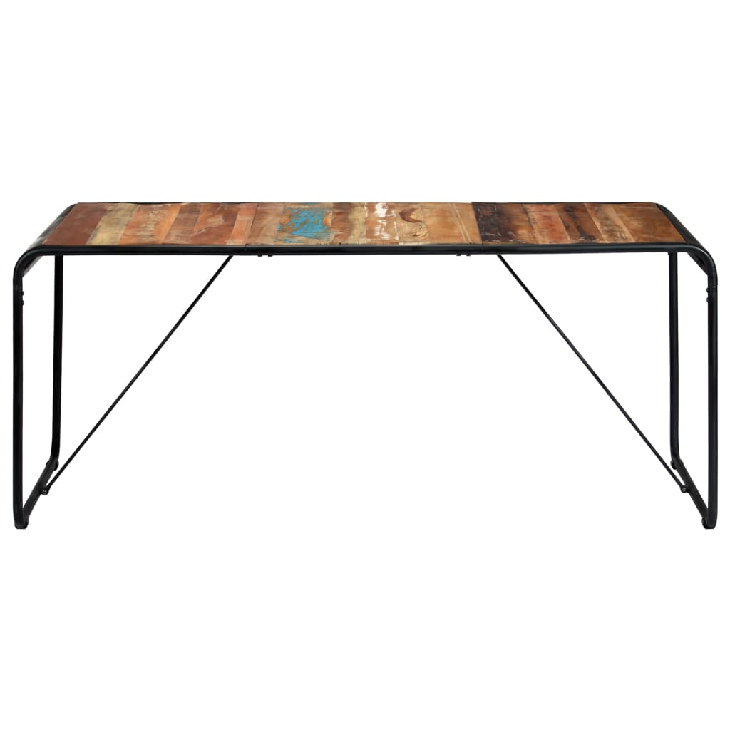 vidaXL Stół do jadalni, 180 x 90 x 76 cm, lite drewno z odzysku