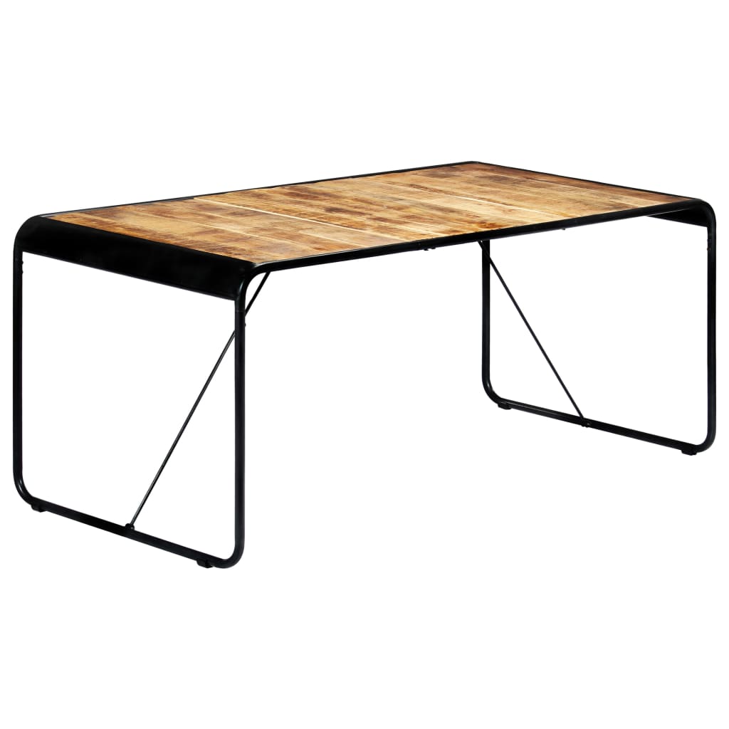 vidaXL Stół jadalniany, 180 x 90 x 76 cm, lite surowe drewno mango
