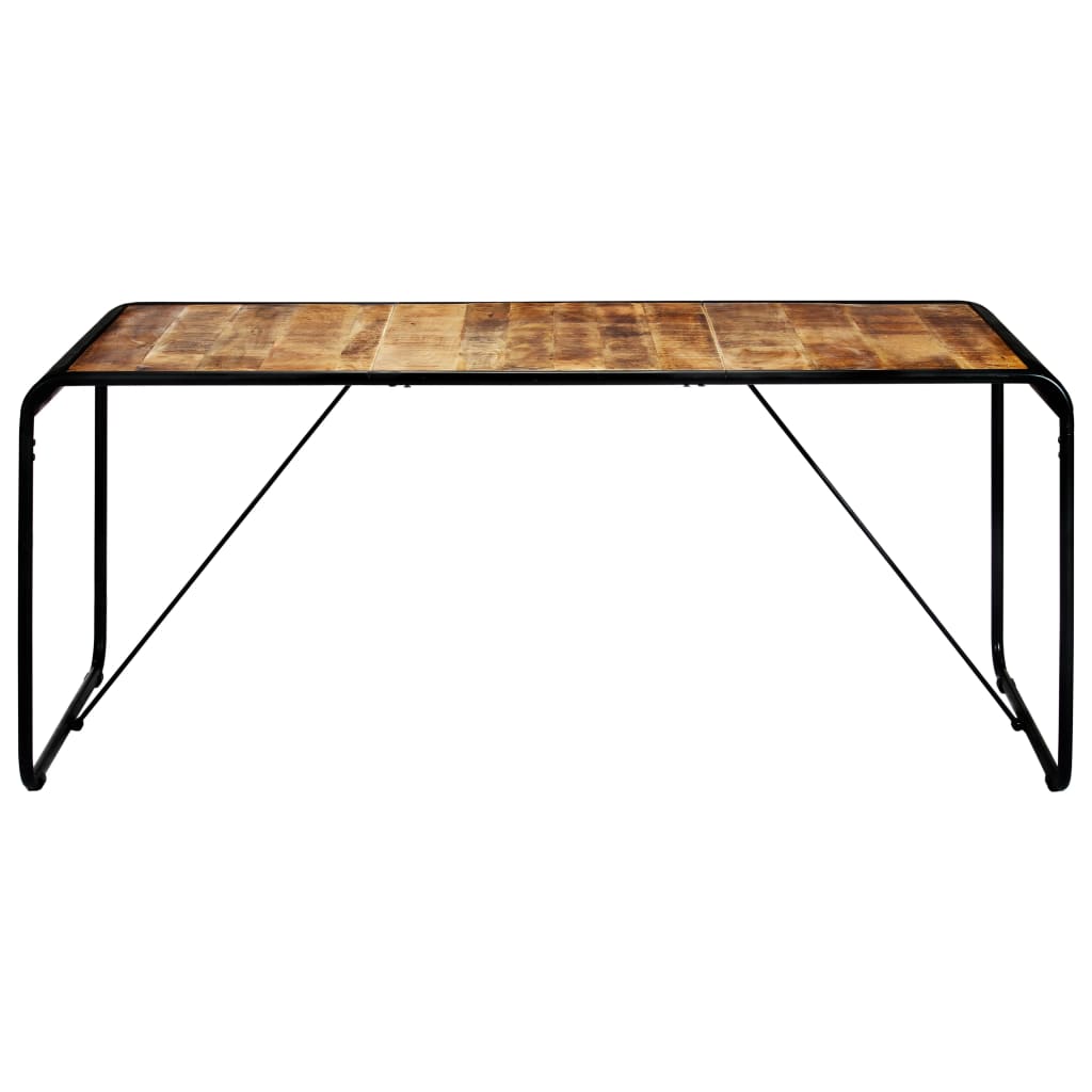 vidaXL Stół jadalniany, 180 x 90 x 76 cm, lite surowe drewno mango